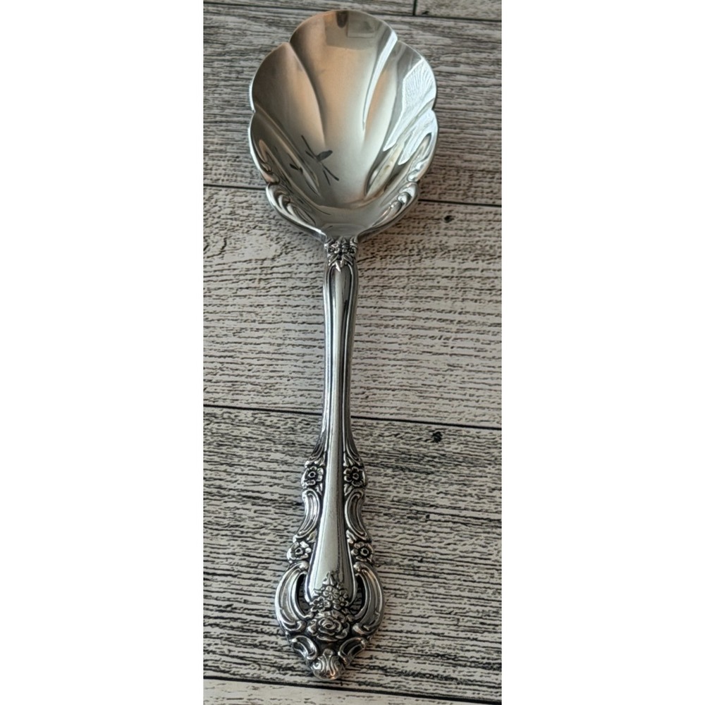 Oneida Silver Artistry Community Silverplate Sugar Spoon Shell Bowl 1965